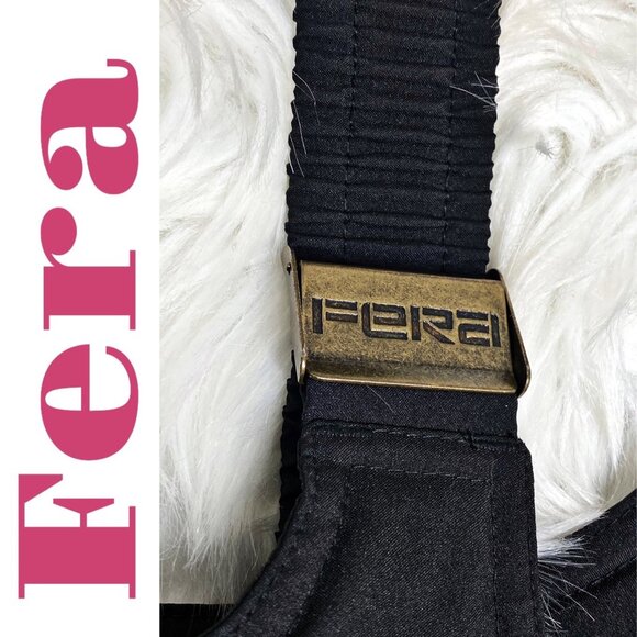 FERA INTERNATIONAL WOMEN’S VINTAGE 90s BLACK SNOW SKI BIB ONE PIECE STIRRUP, SIZ - Picture 11 of 14